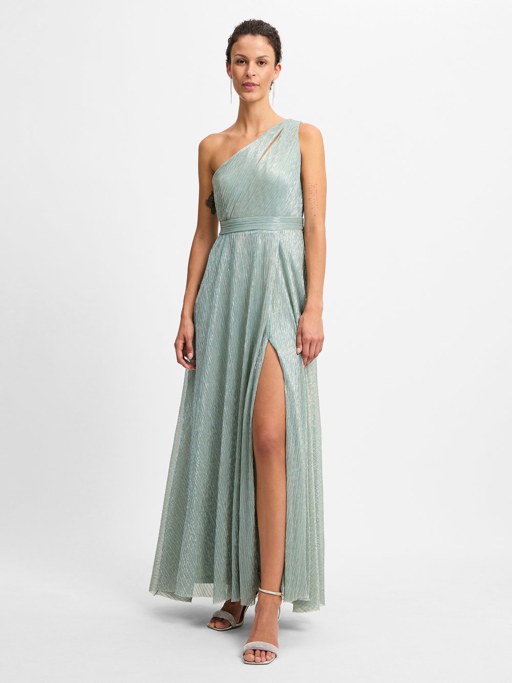 Marie Lund Abendkleid Damen grün meliert, 42