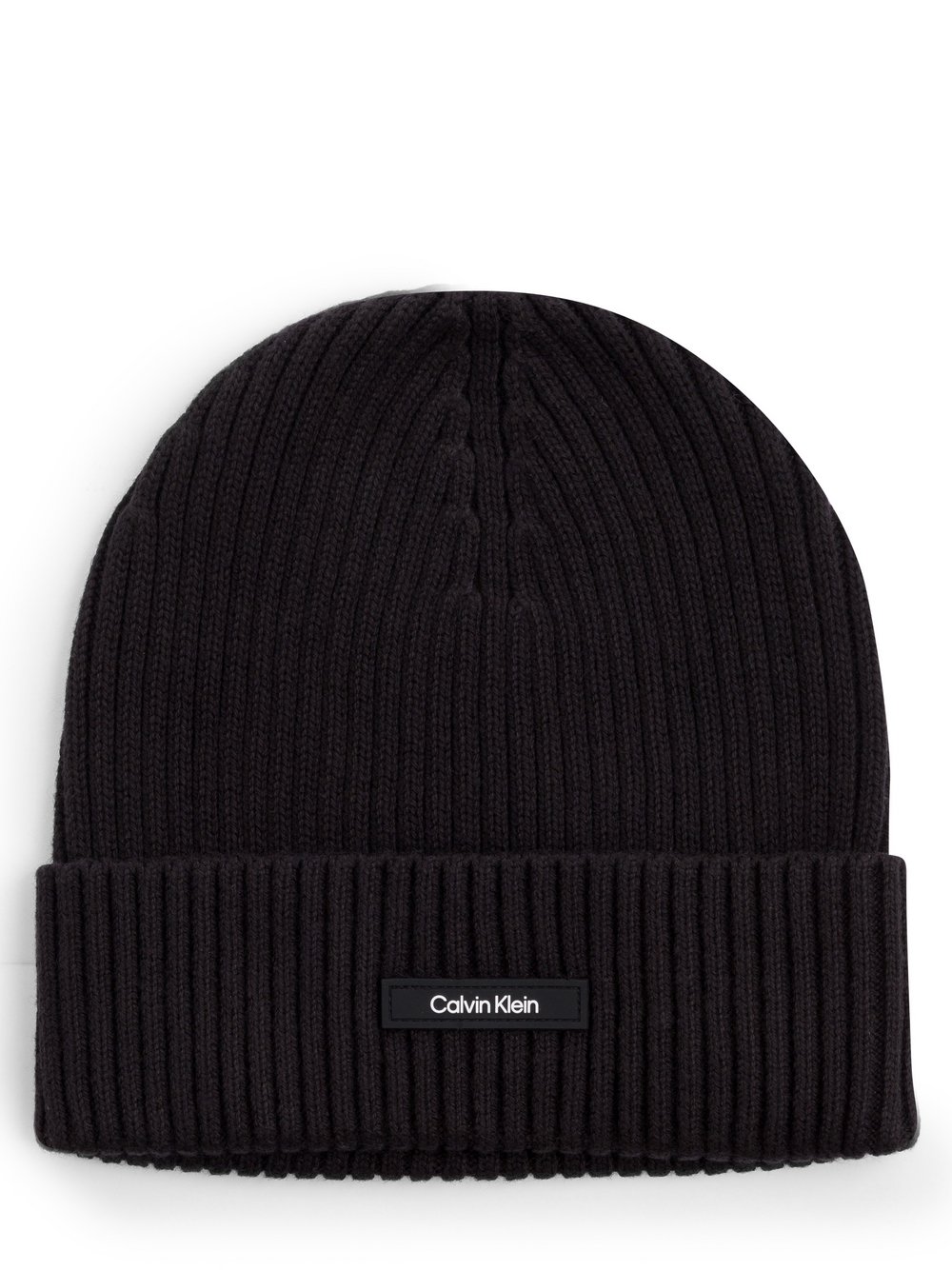 Calvin Klein Mütze mit Cashmere-Anteil Herren Baumwolle schwarz, ONE SIZE