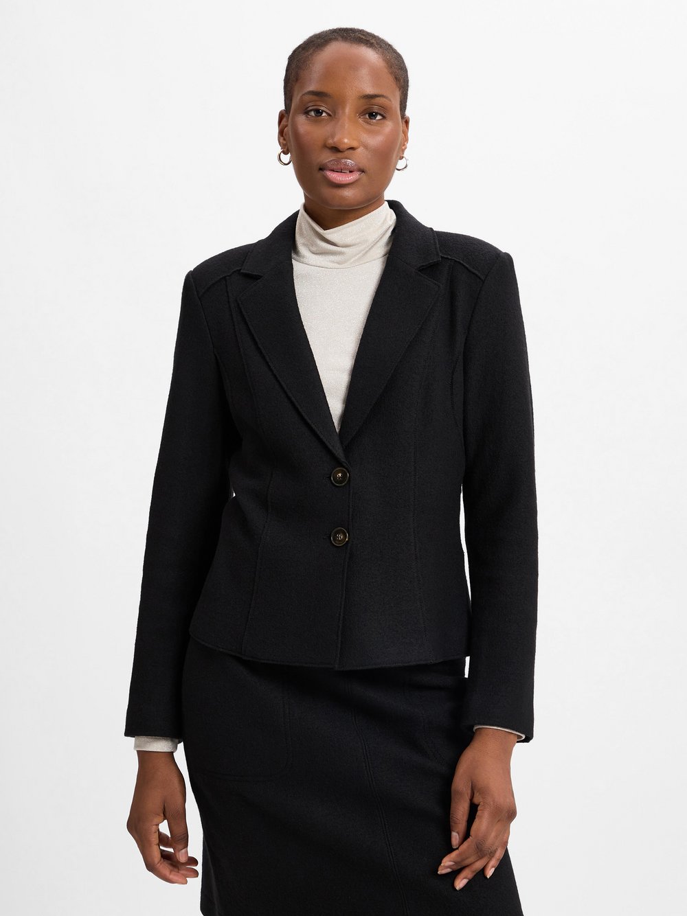 Marc Cain Baukasten-Blazer Damen Wolle schwarz, 42