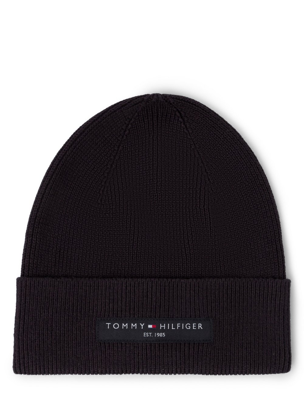 Tommy Hilfiger Mütze Herren Baumwolle schwarz, ONE SIZE