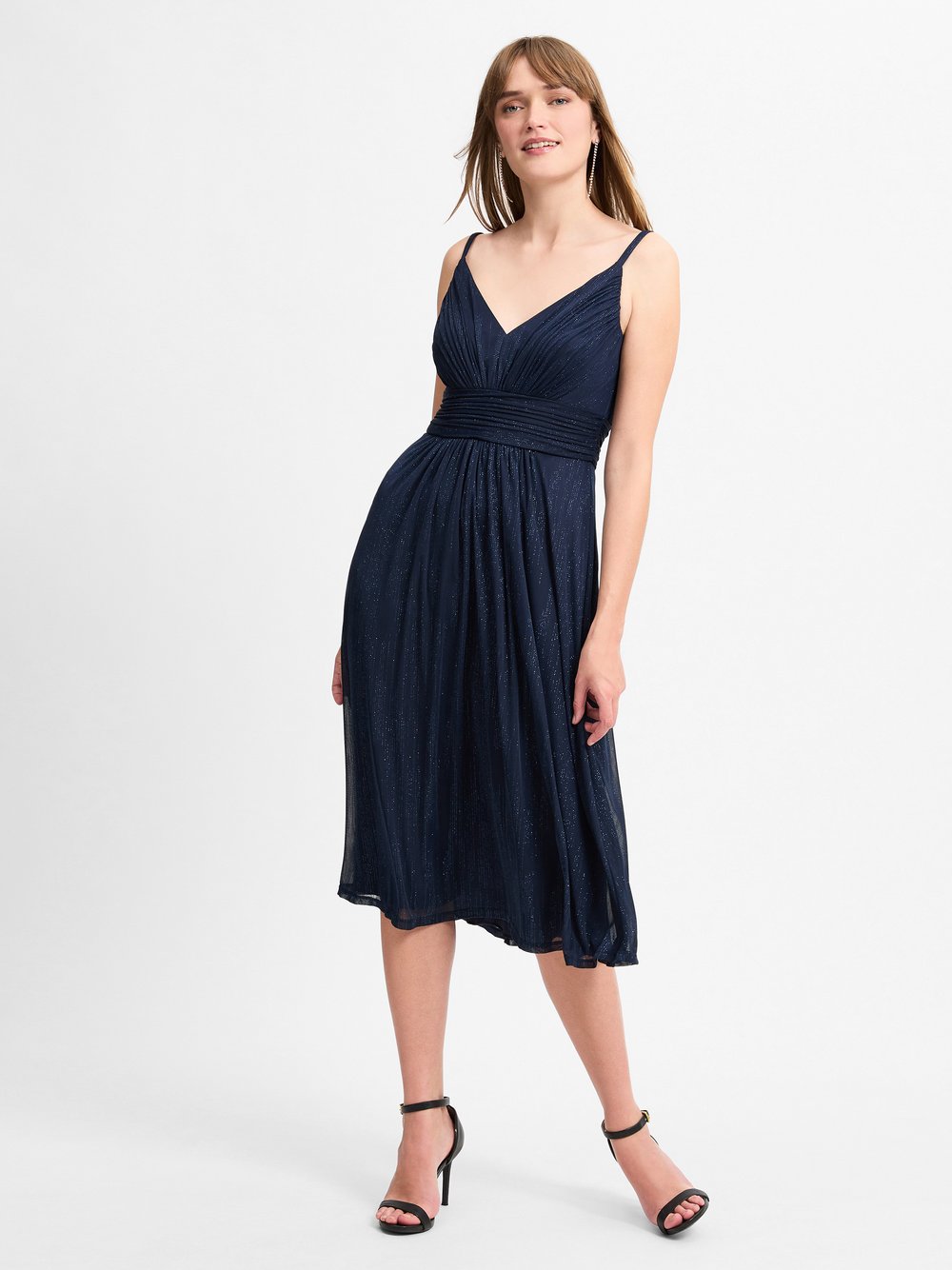 VM Abendkleid Damen blau strukturiert, 42