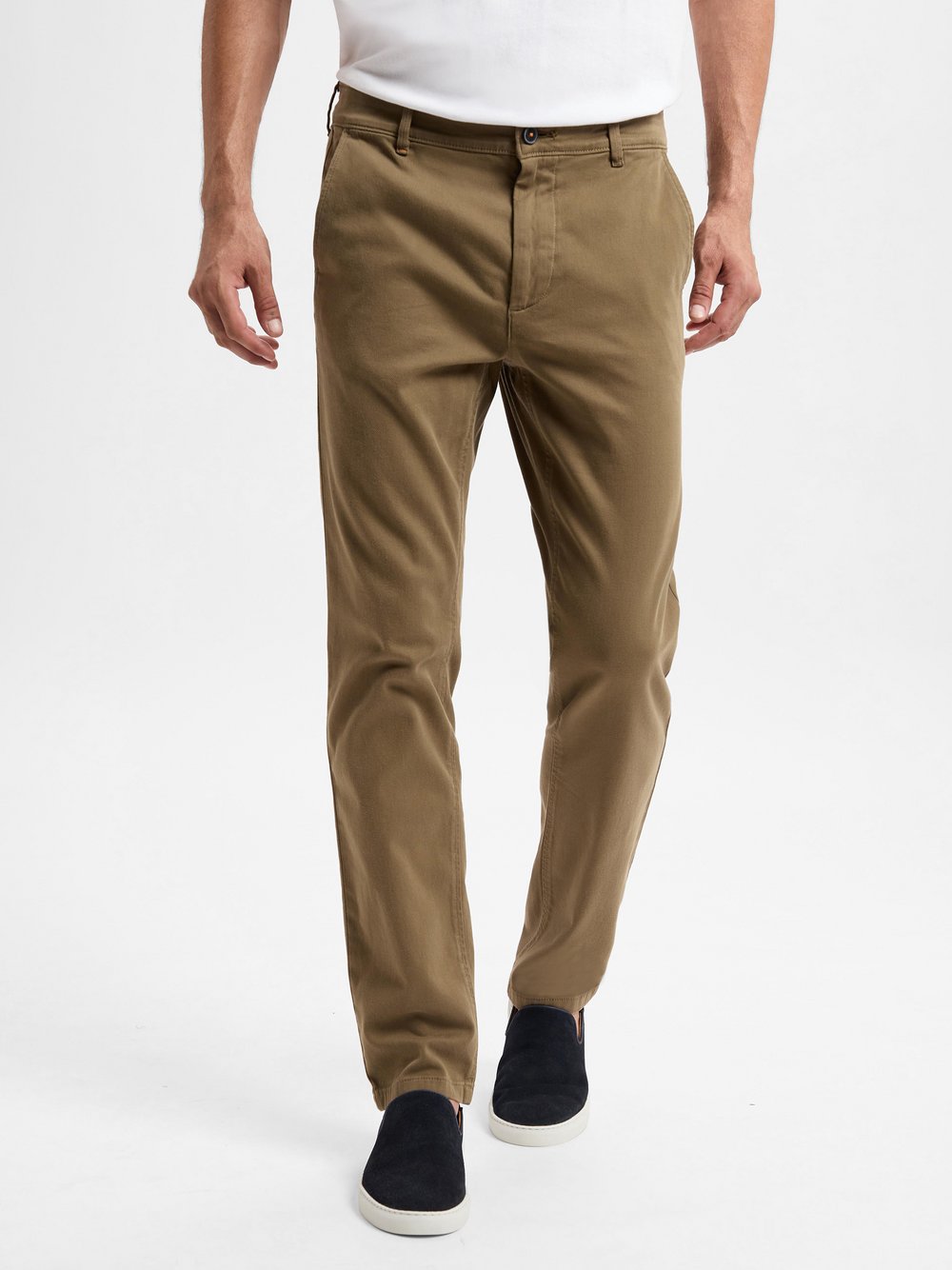 BOSS Orange Chino Herren Baumwolle grün, 31-32