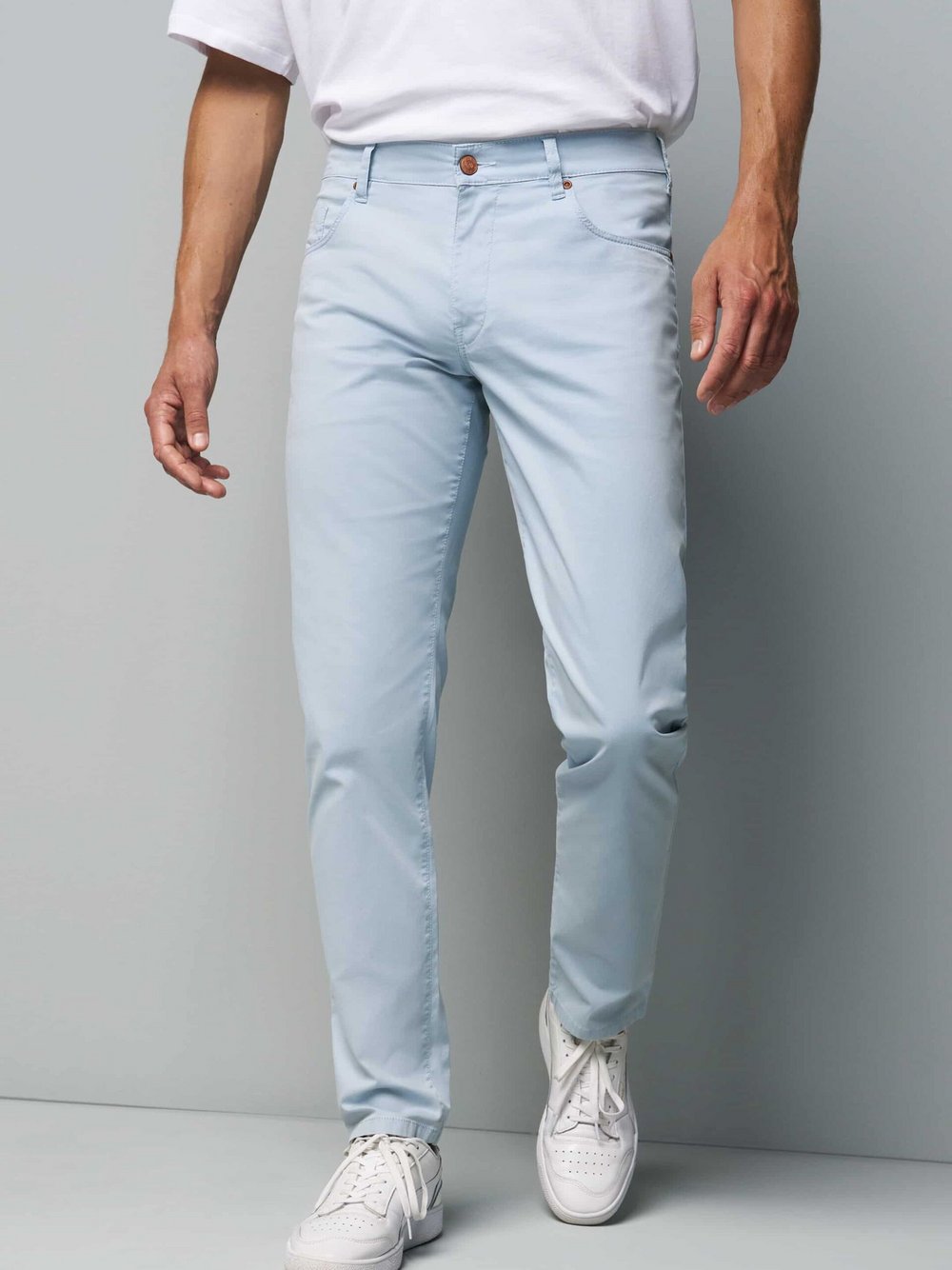 MEYER Chino Herren Baumwolle blau, 34-36