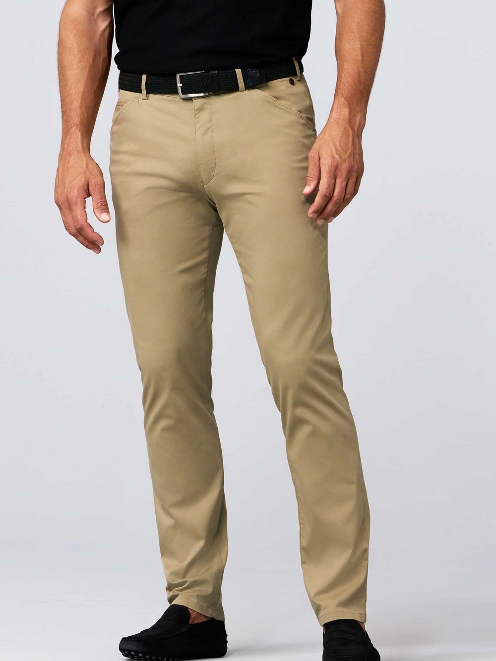 MEYER Chino Herren Baumwolle beige, 25