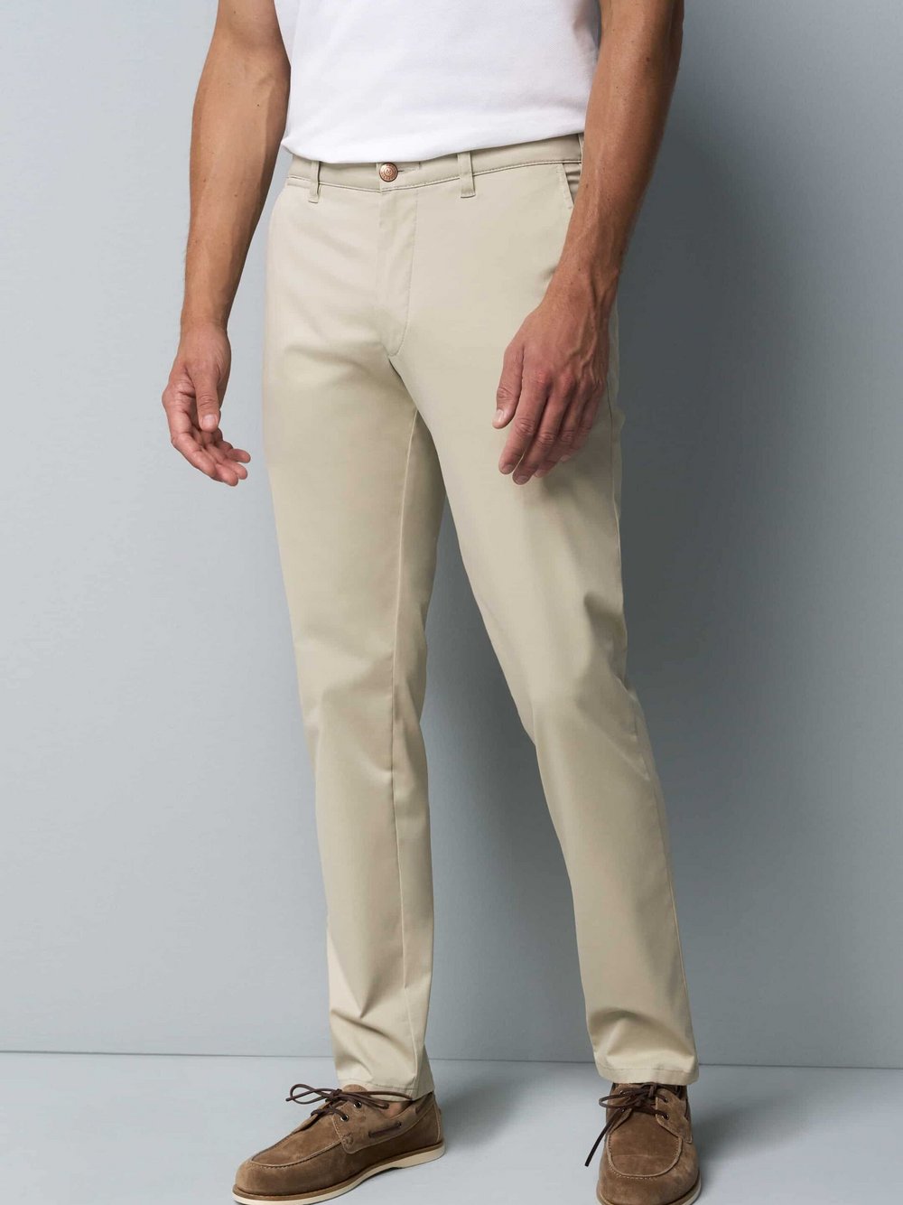 MEYER Chino Herren Baumwolle beige, 40-34