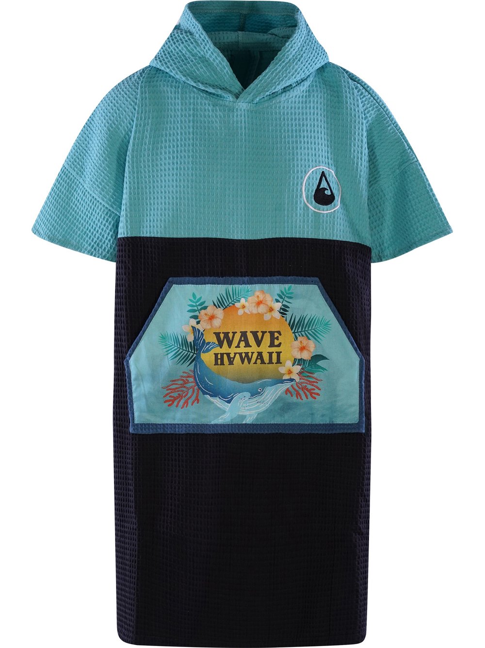 Wave Hawaii Badeponcho  Kinder Baumwolle mehrfarbig bedruckt, S/M