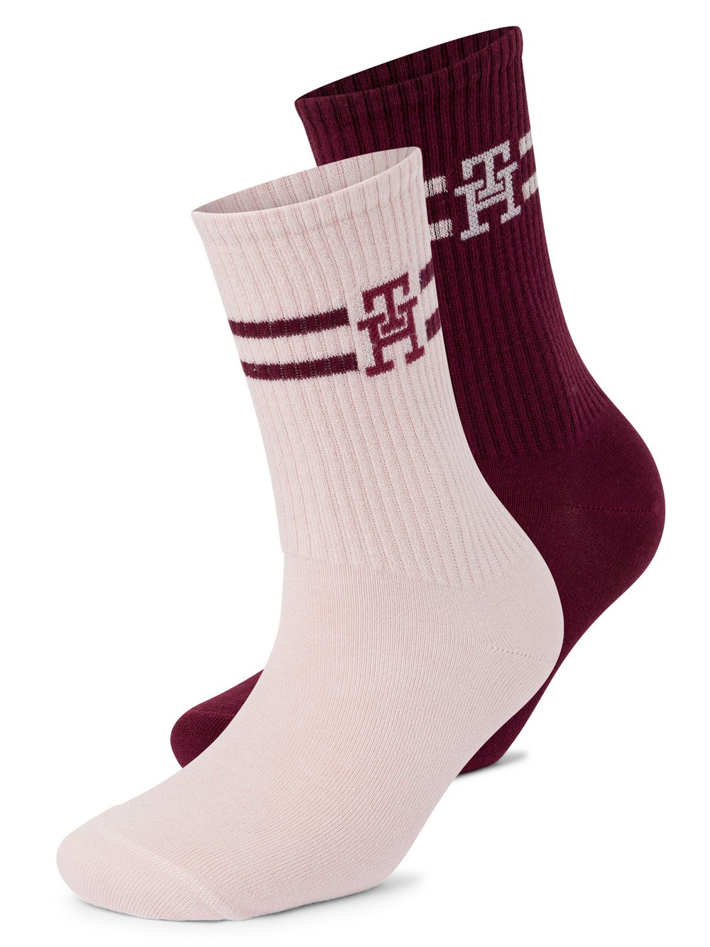 Tommy Hilfiger Socken im 2er-Pack Damen Baumwolle mehrfarbig, 35-38