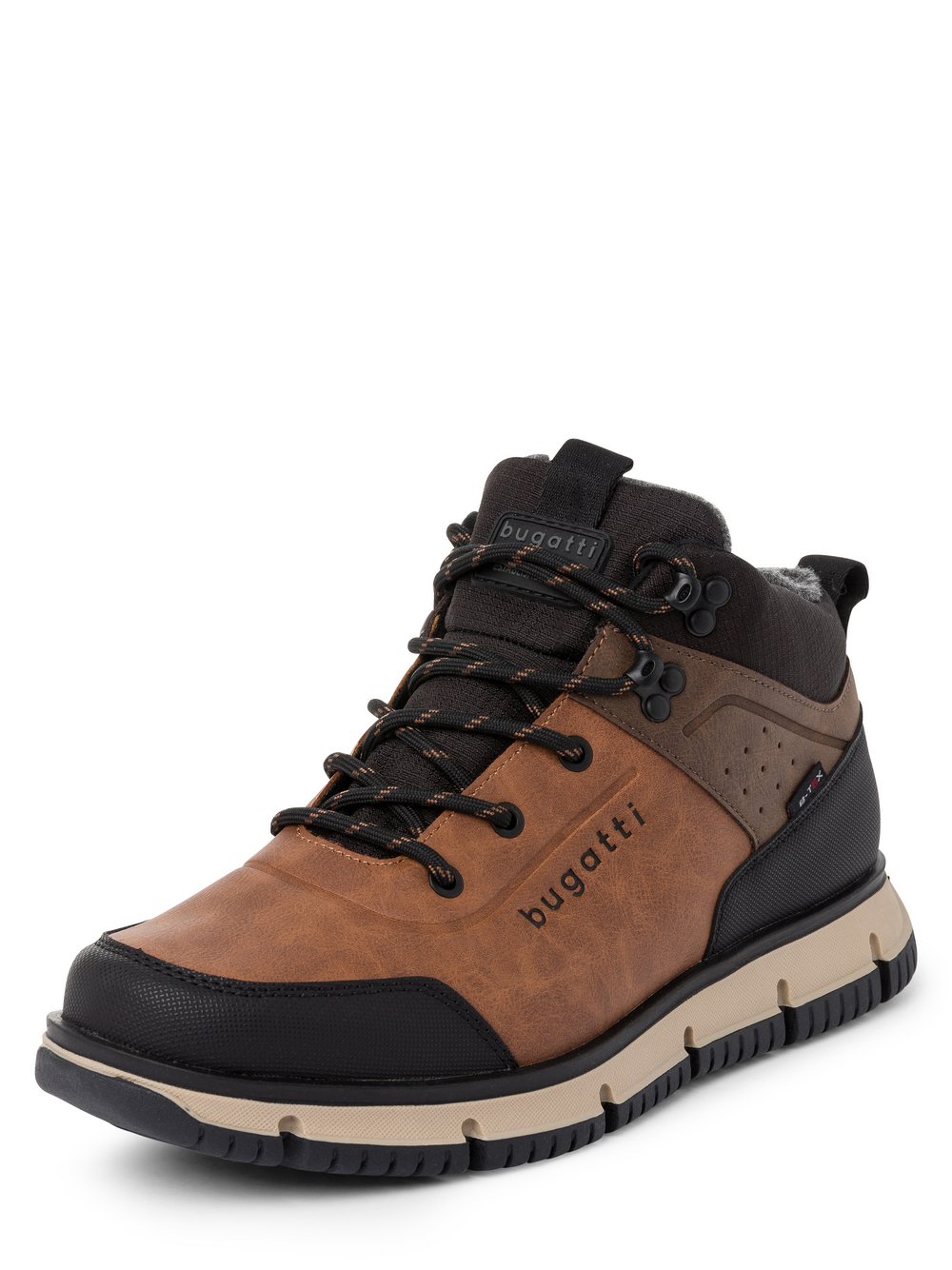 Bugatti Boots Herren Textil braun gemustert, 44