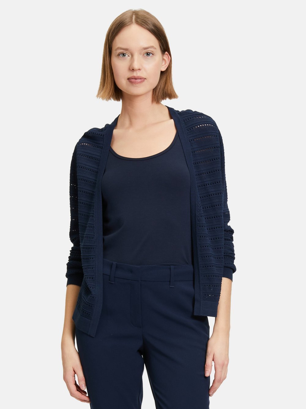 Betty & Co Strick-Cardigan Damen Viskose blau, 36