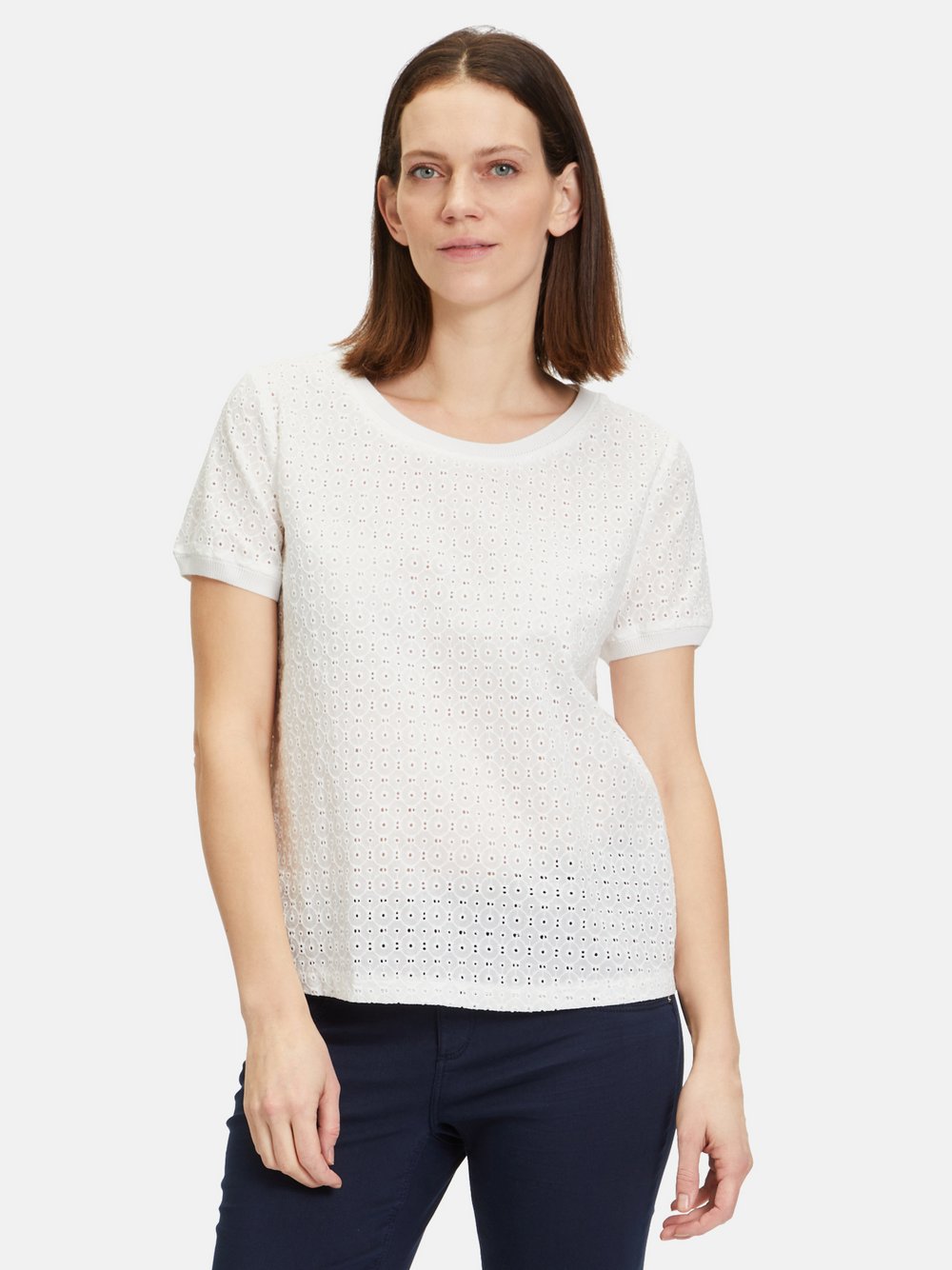 Betty & Co Blusenshirt Damen Baumwolle weiß, 36