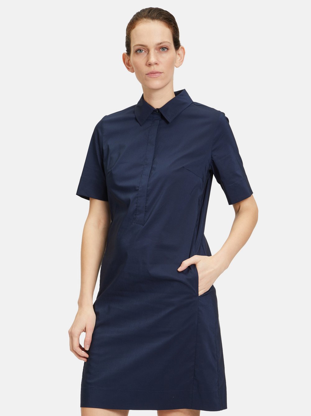 Betty & Co Casual-Kleid Damen Baumwolle blau, 38