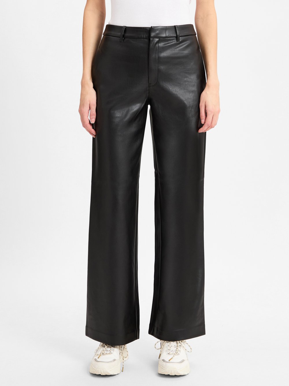 Calvin Klein Jeans Kunstlederhose Damen schwarz, 25