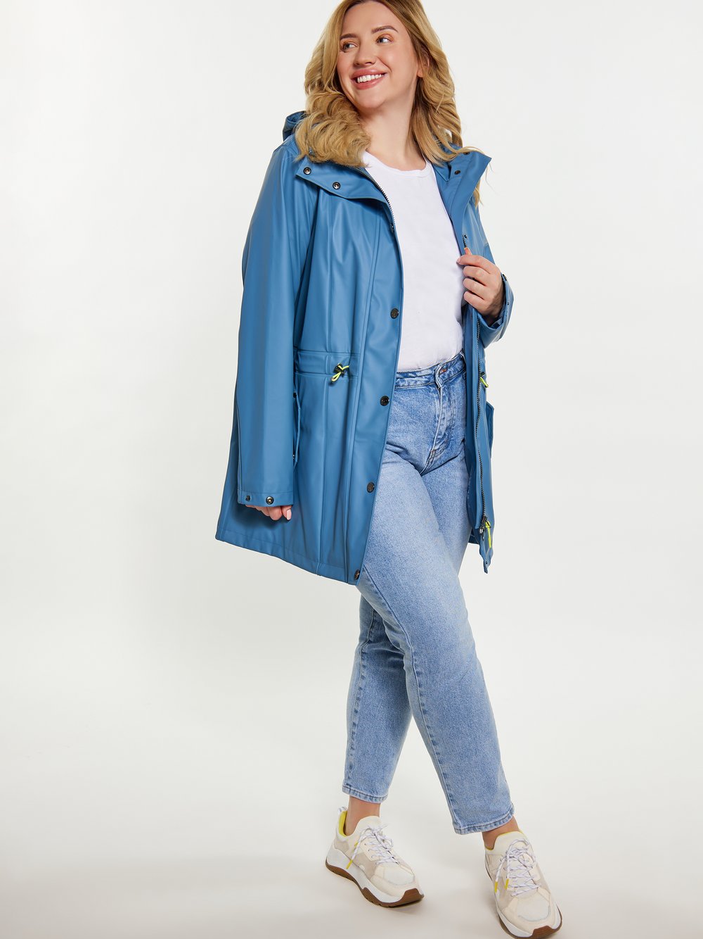 Schmuddelwedda Regenmantel Damen blau, 54-56