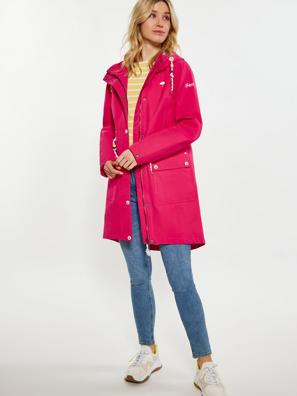 Schmuddelwedda Regenparka Damen Baumwolle pink, S