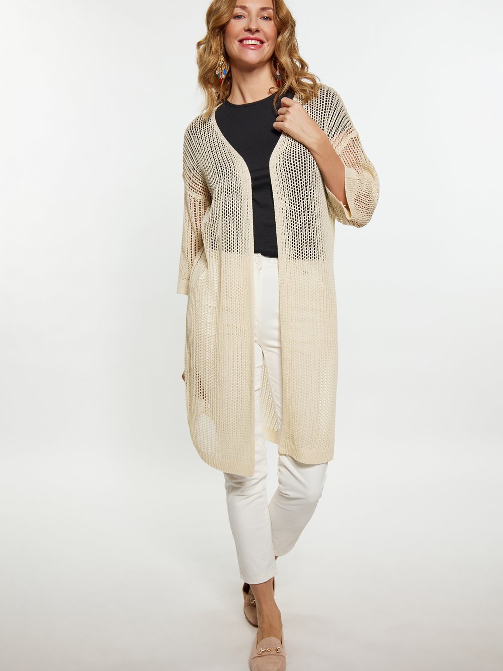 Usha Strickjacke Damen beige, XS/S