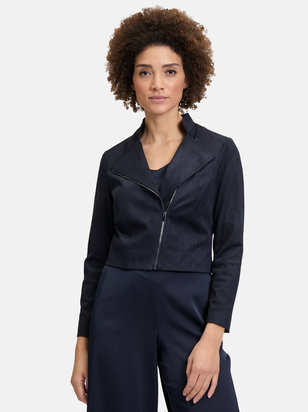 Vera Mont Bikerjacke Damen blau, 40