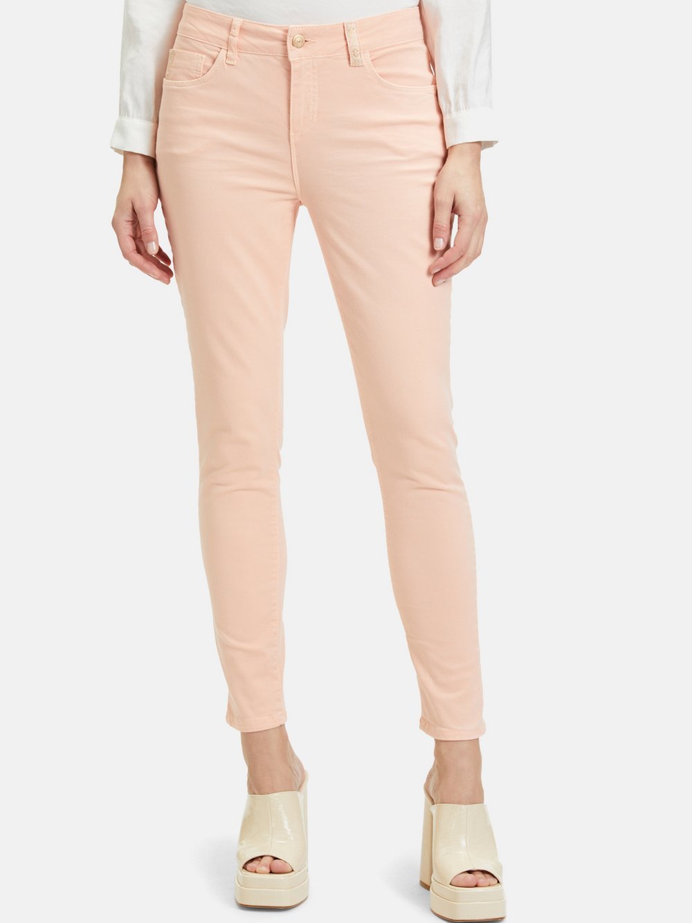 Cartoon Modern fit jeans Damen Baumwolle orange, 38