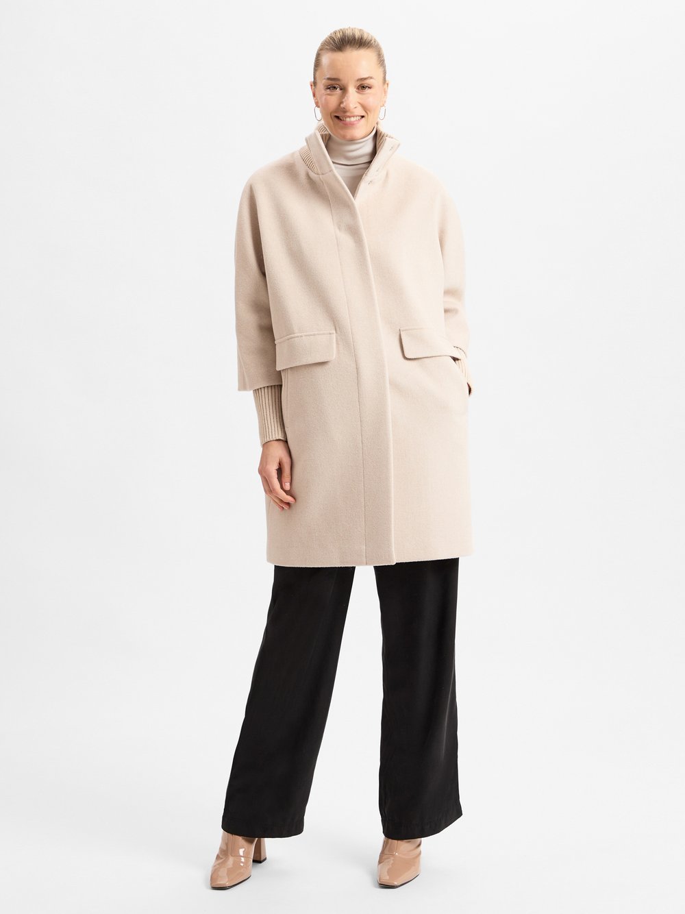 comma Kurzmantel Damen Wolle beige, 44