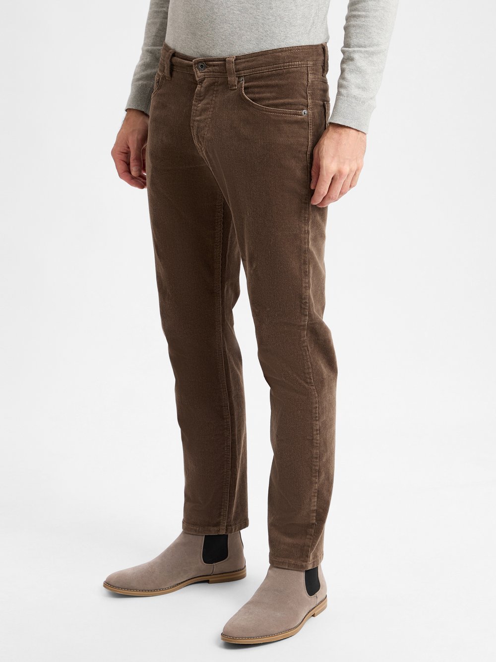 Andrew James Cordhose Herren Baumwolle braun, 34-32