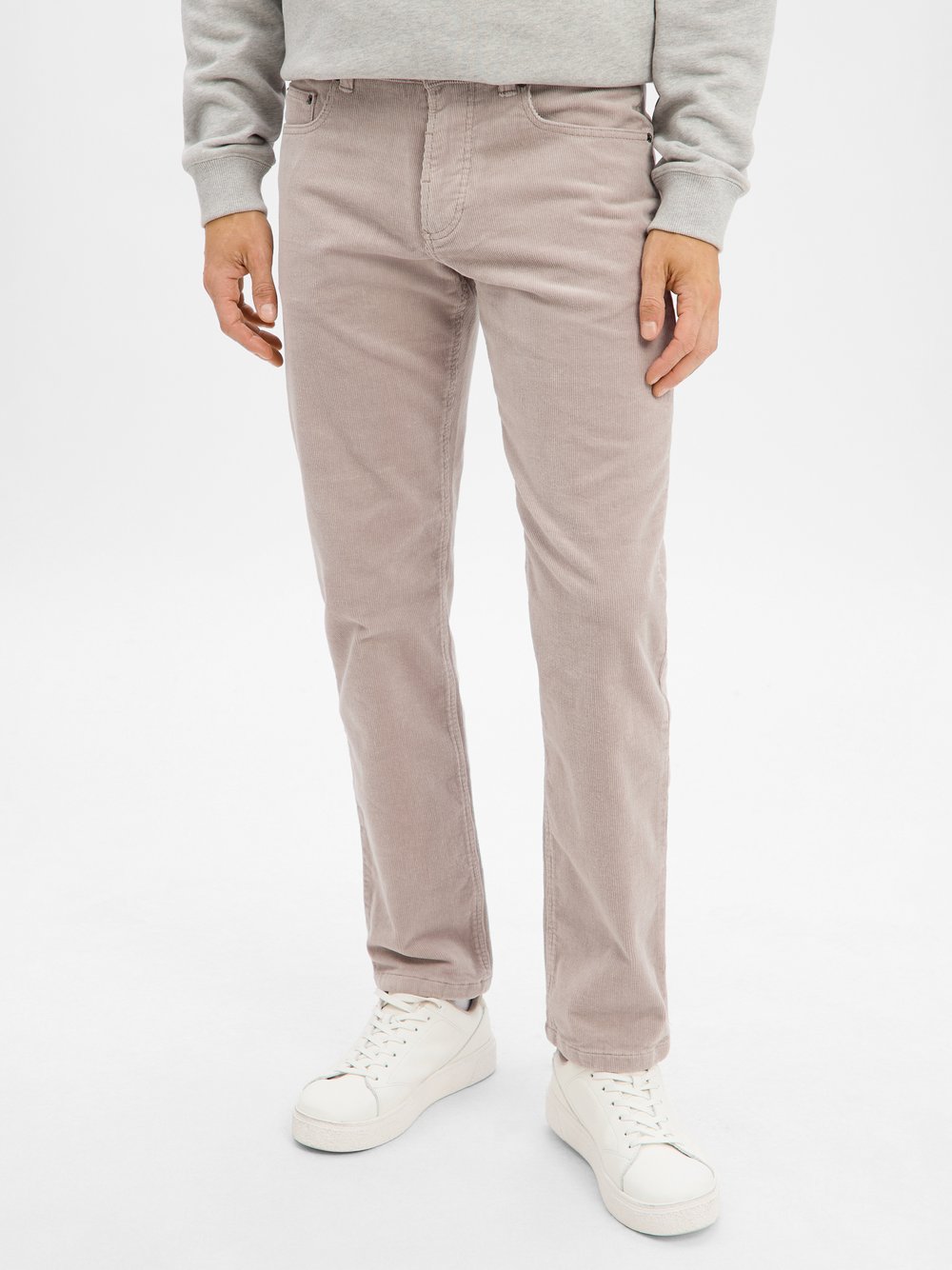 Andrew James Cordhose Herren Baumwolle grau, 38-30