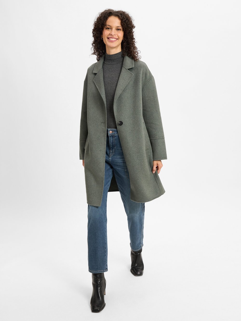 Opus Wollmantel Damen grau, 36