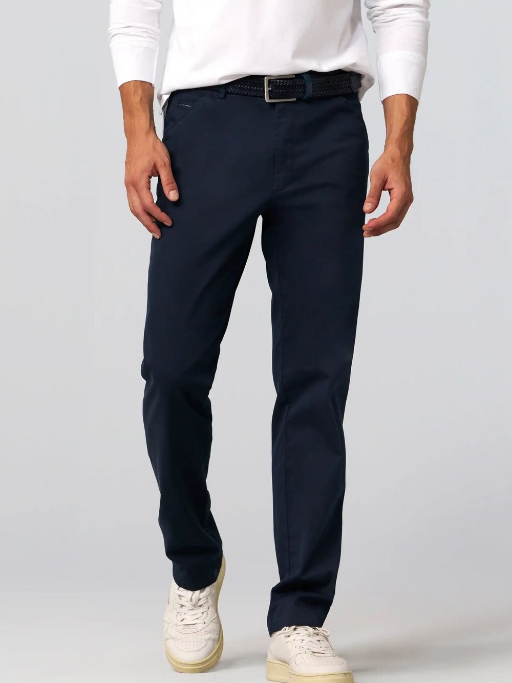 MEYER Chino Herren Baumwolle blau, 38-34