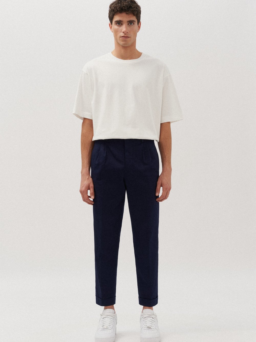 Studio Seidensticker Chino Herren Baumwolle blau, 52