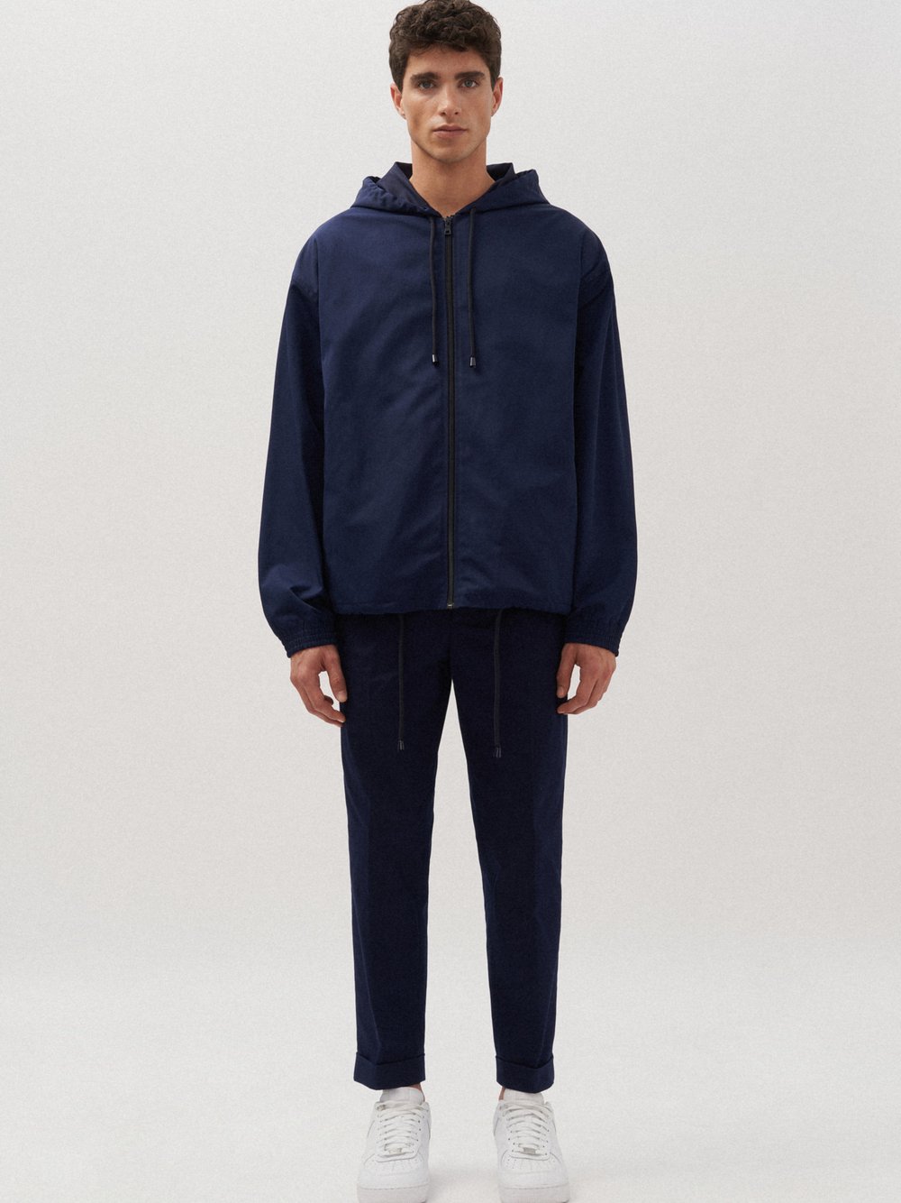 Studio Seidensticker Anorak Herren blau bedruckt, XS