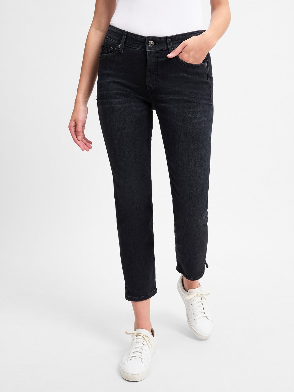 Cambio Jeans Damen Baumwolle schwarz, 34