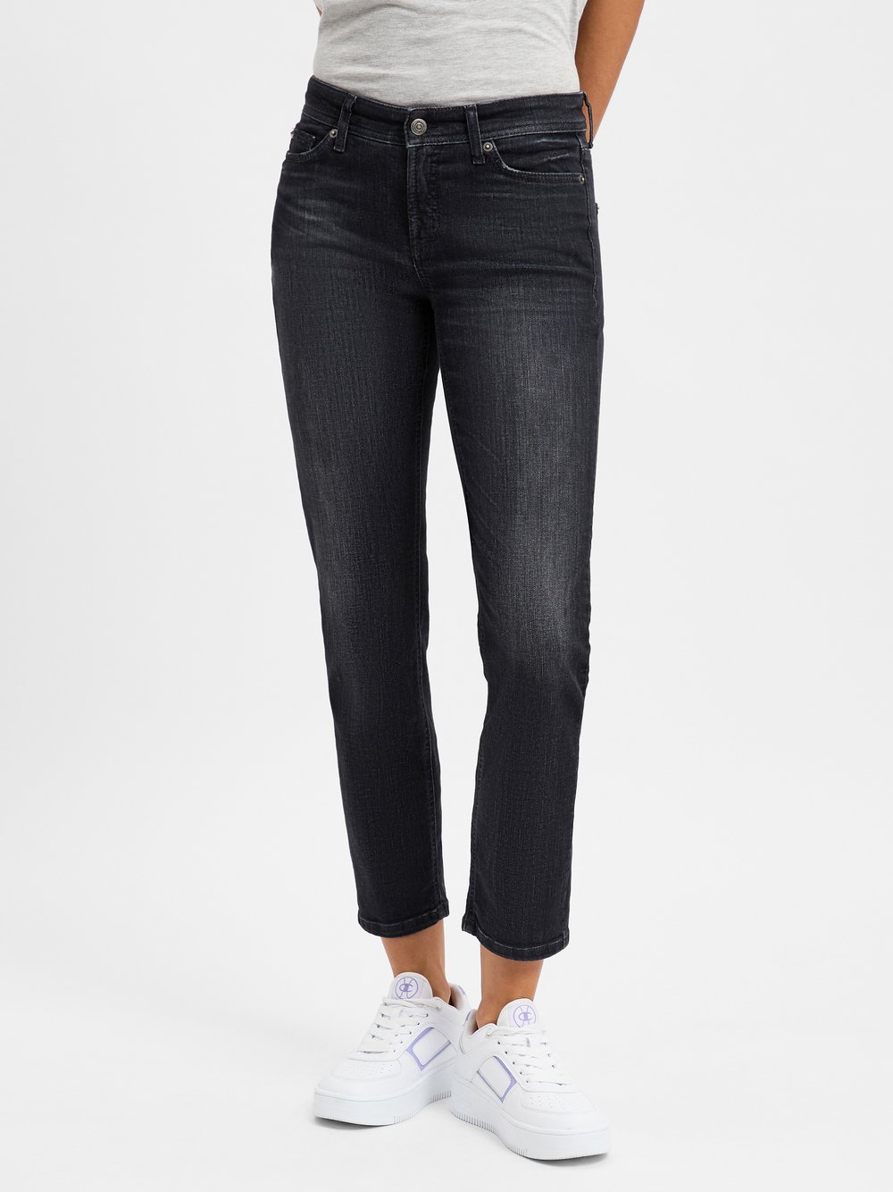 Cambio Jeans Damen Baumwolle schwarz, 34