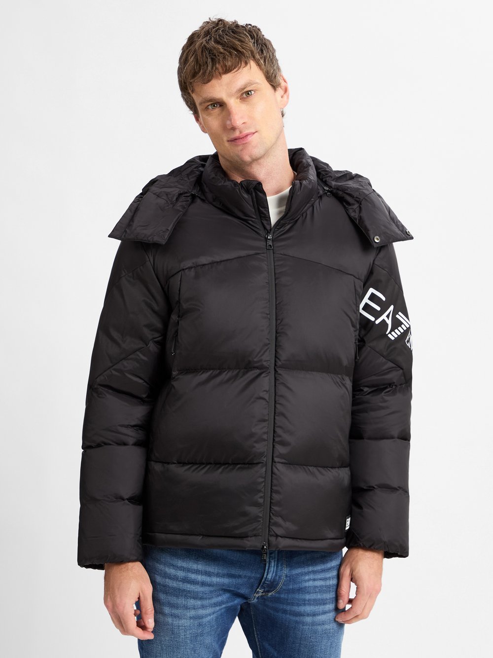 EA7 Emporio Armani Steppjacke Herren Polyamid schwarz, XXXL