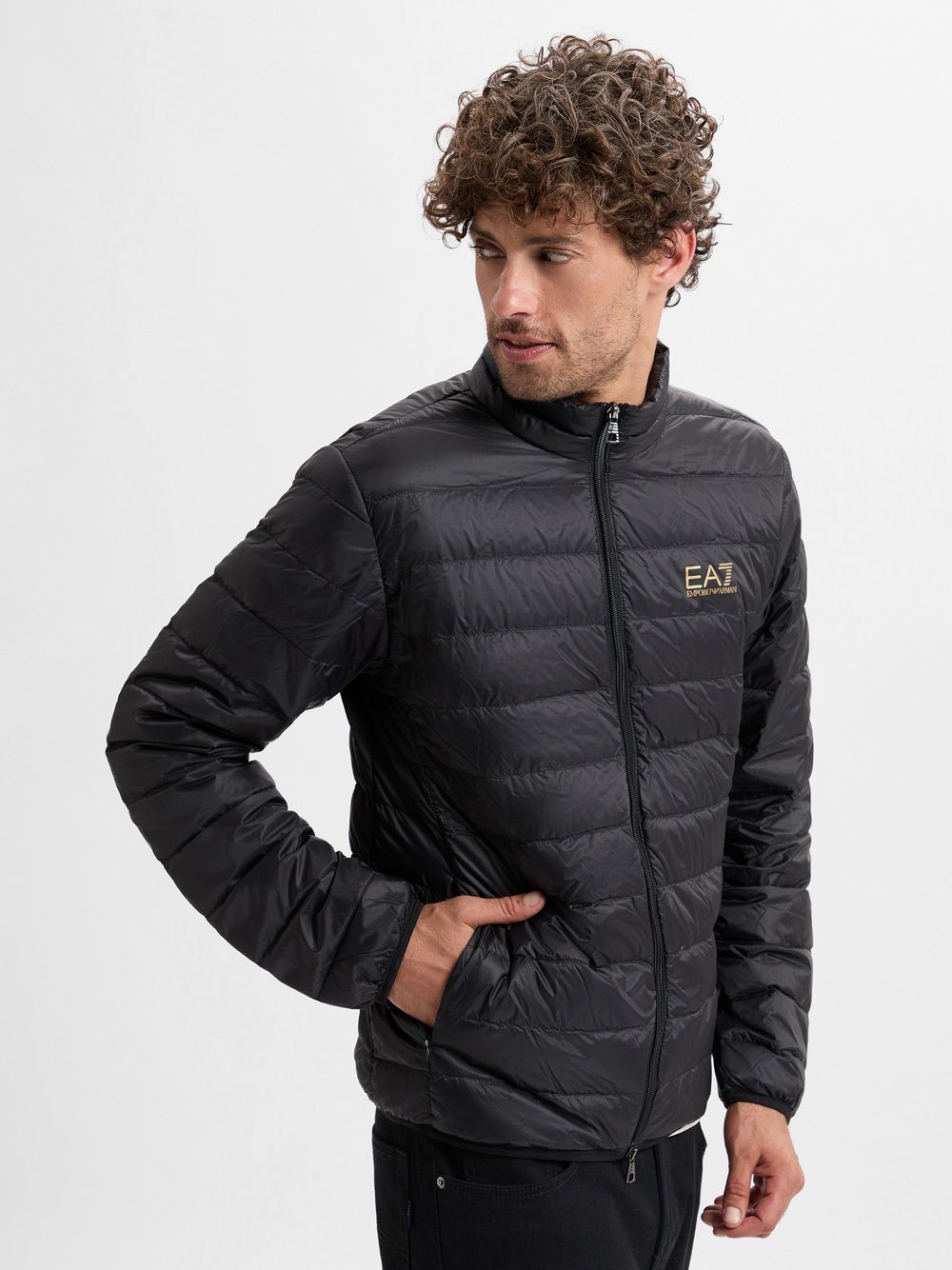 EA7 Emporio Armani Steppjacke Herren Polyamid schwarz, XXL