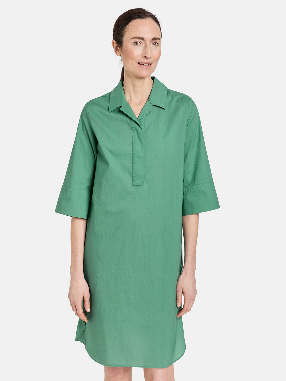 Gerry Weber Blusenkleid Damen Baumwolle grün, 44