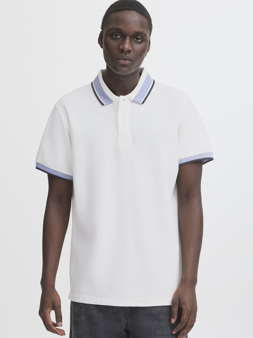 Thumbnail - BLEND Poloshirt Herren Baumwolle weiß, L