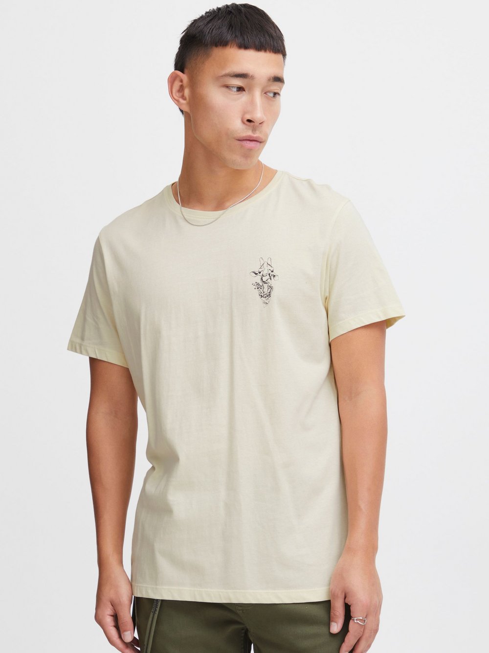 BLEND T-Shirt Herren Baumwolle beige bedruckt, XXL