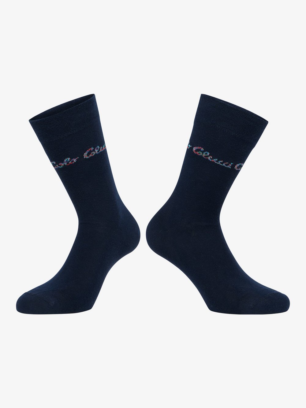 Carlo Colucci Businesssocken  Herren Baumwolle blau gemustert, 39-42