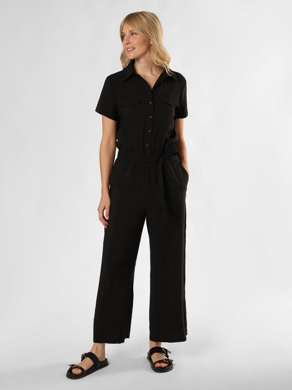 Opus Jumpsuit Damen Modal schwarz, 40