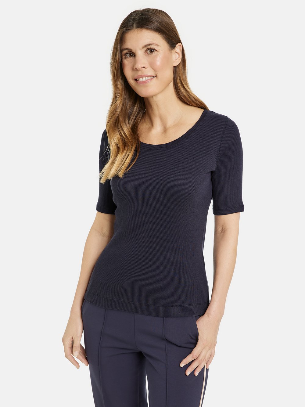 Gerry Weber T-Shirt Damen Baumwolle blau, 40