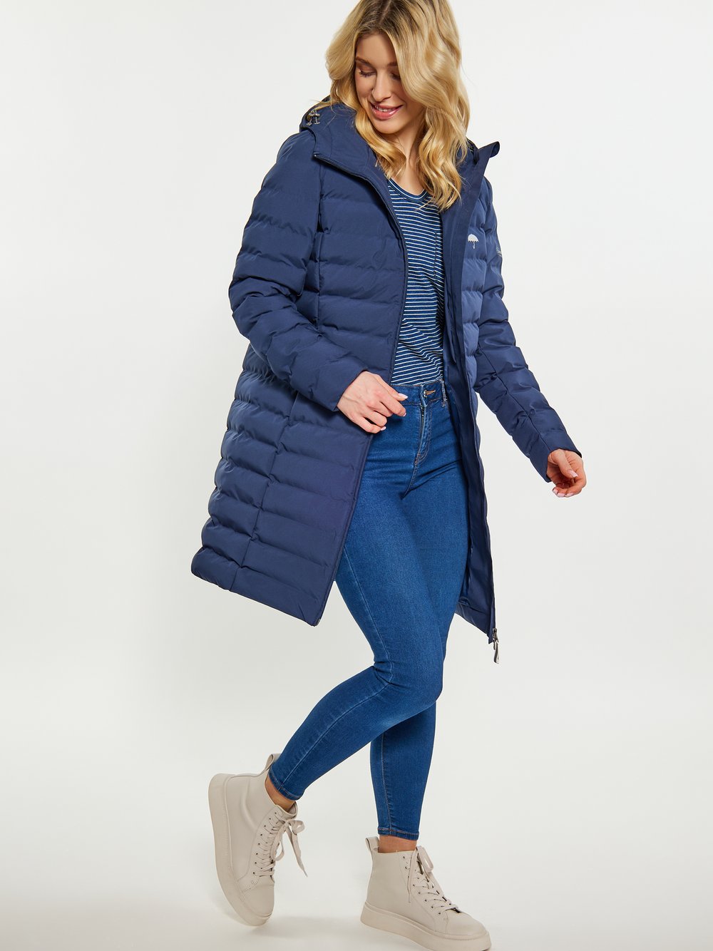 Schmuddelwedda Übergangsjacke/Winterjacke Damen blau, L