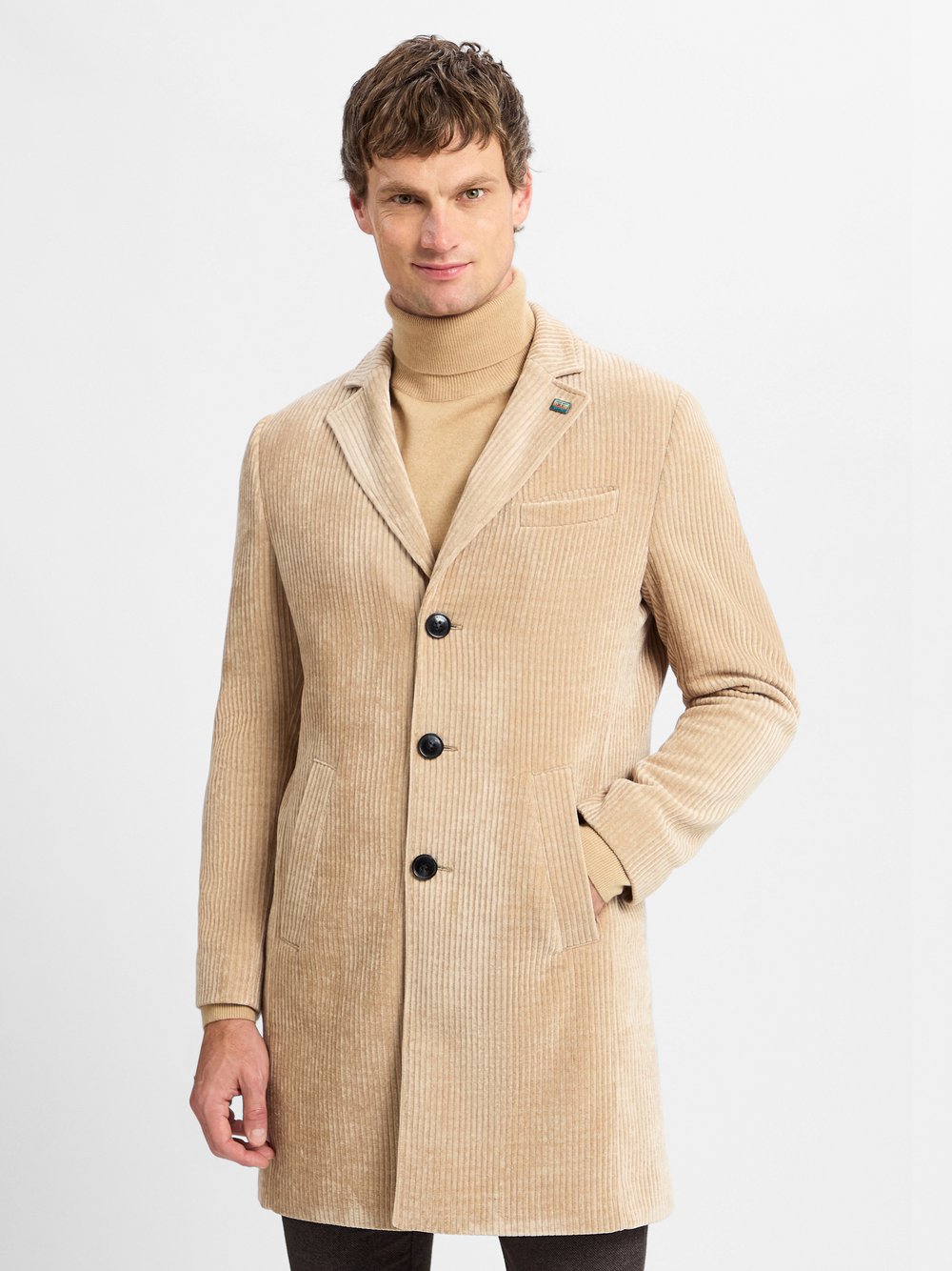 Finshley & Harding London Mantel Herren beige, 48