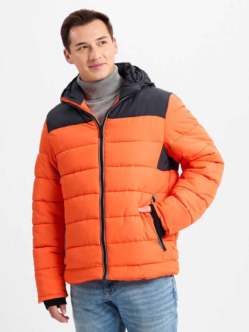 Nils Sundström Steppjacke Herren orange, XXXL