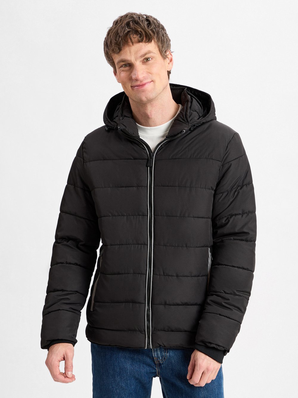 Nils Sundström Steppjacke Herren schwarz, M