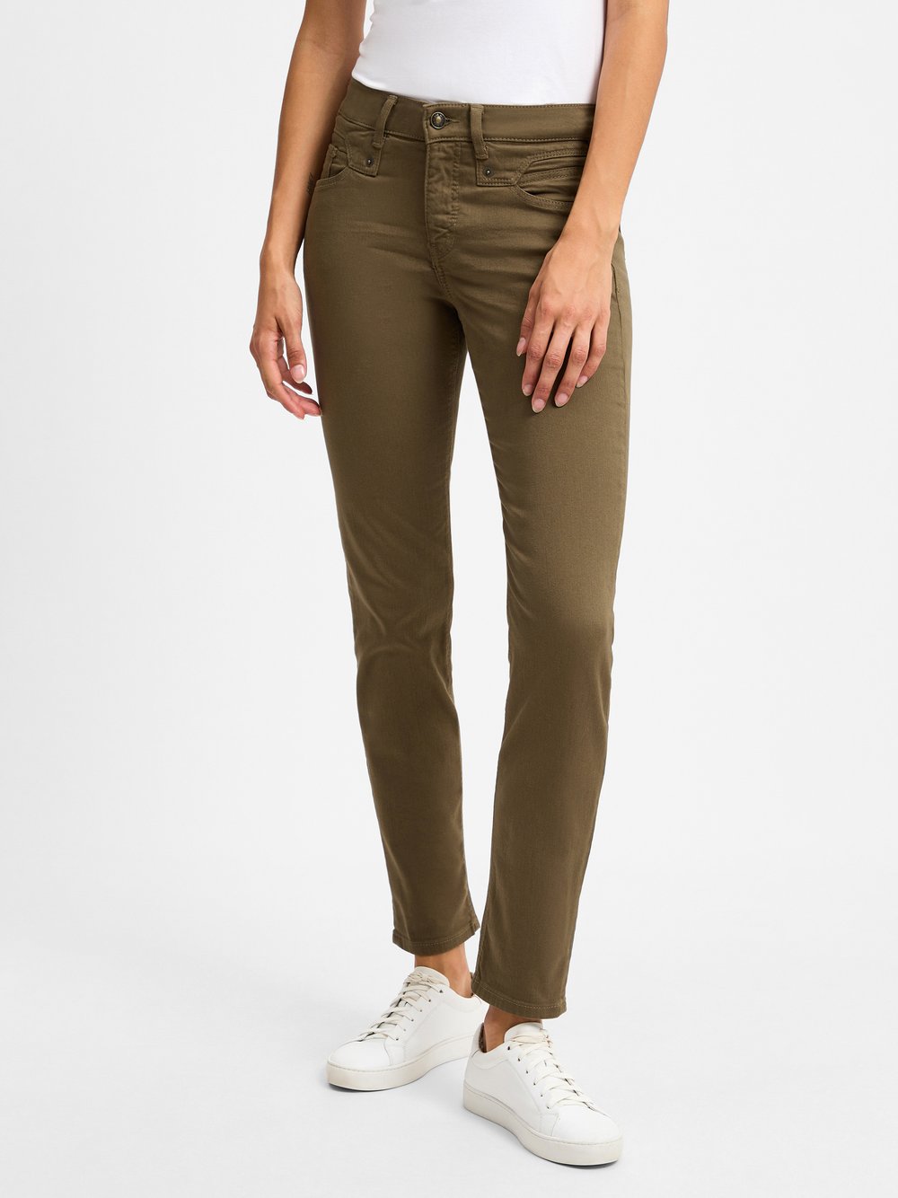 MAC Hosen Damen Baumwolle grün, 40-28