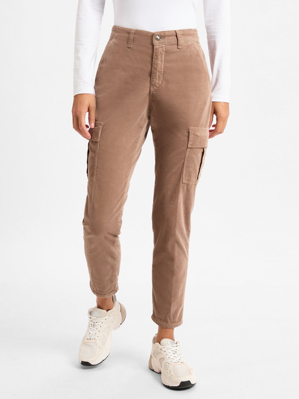 MAC Cordhose Damen Baumwolle braun, 38