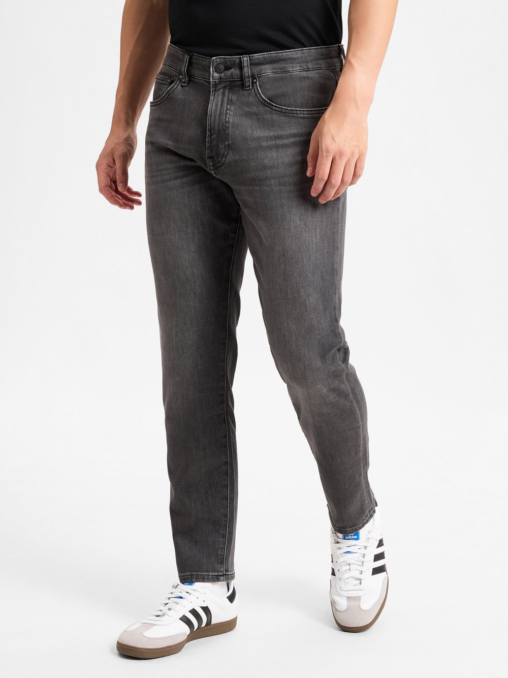 BOSS Orange Jeans Herren Baumwolle grau, 33-30