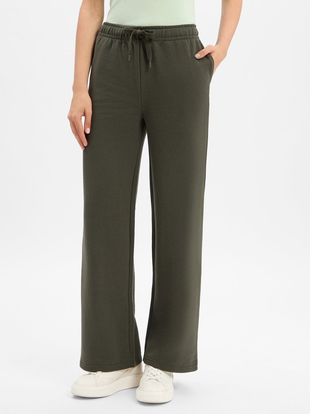 Marie Lund Sweathose Damen Baumwolle grün, XL
