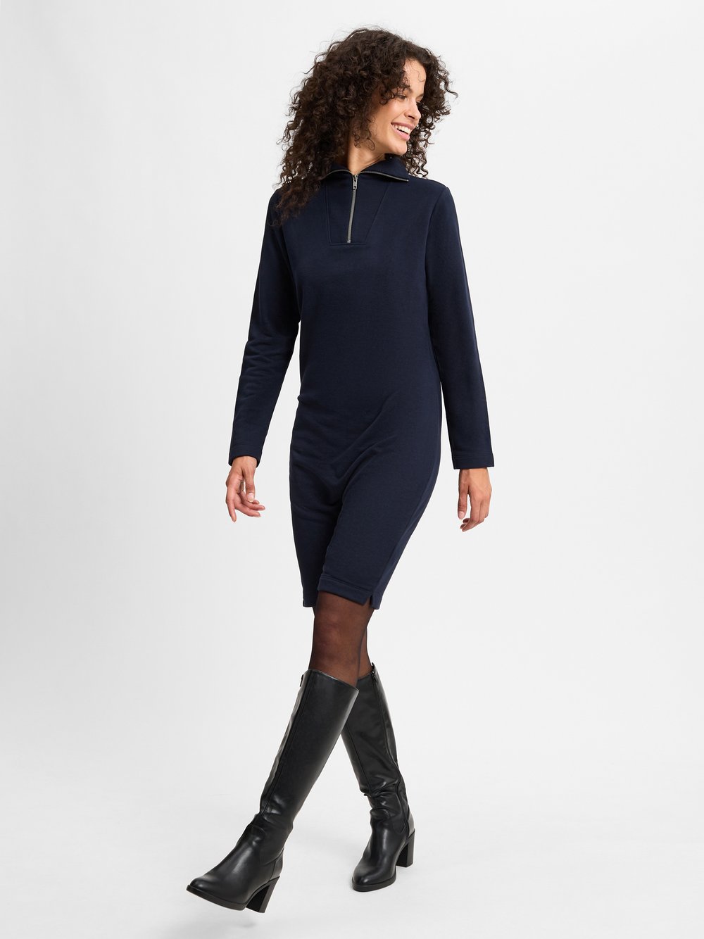 Marie Lund Kleid Damen Baumwolle blau, XS