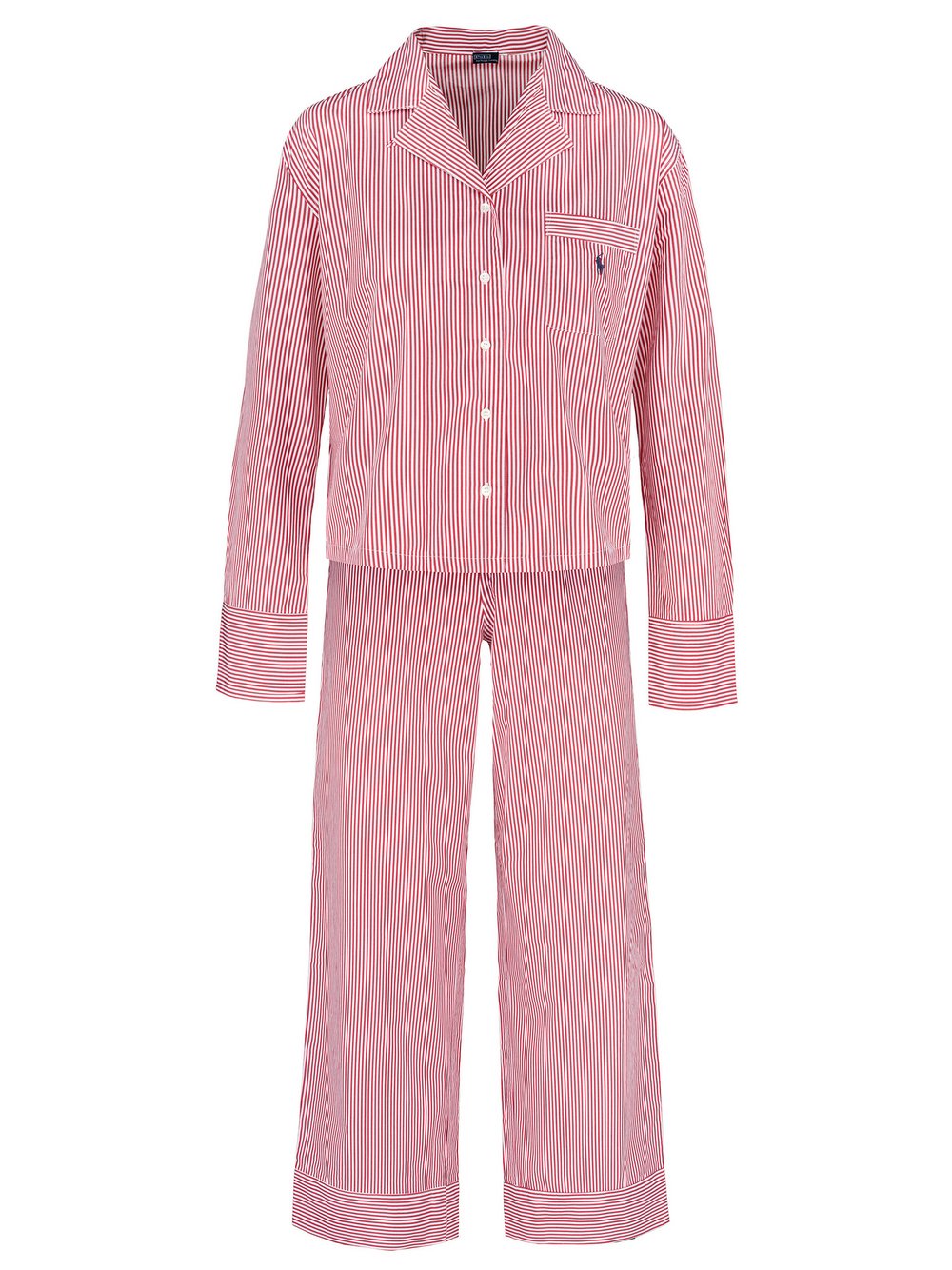 Polo Ralph Lauren Pyjama  Damen Baumwolle rot gestreift, L