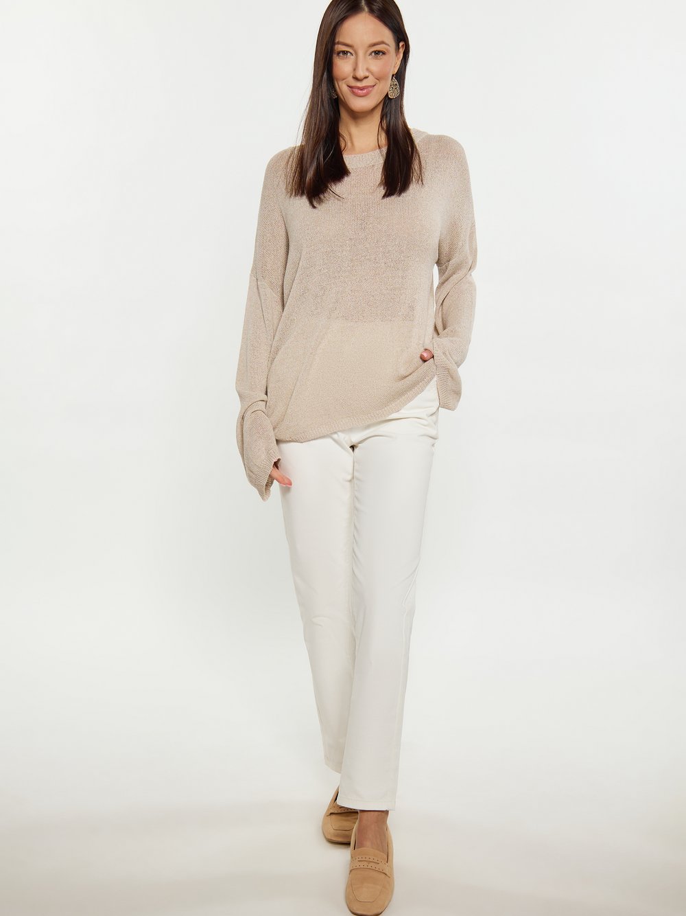 Thumbnail - Usha Zur Seite fahren Damen beige, M/L