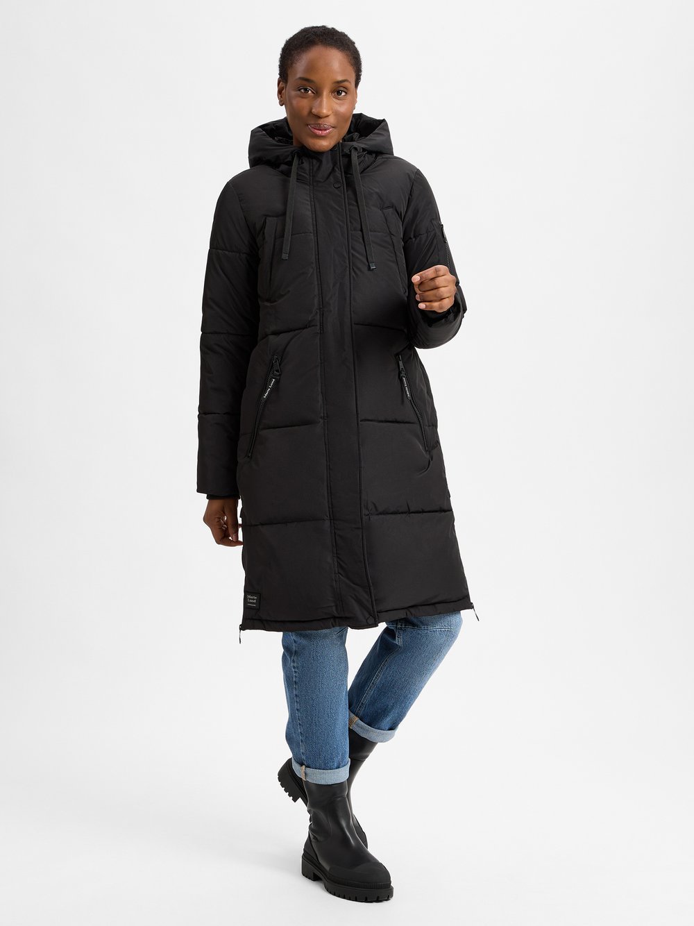 Marie Lund Steppmantel Damen schwarz, XL